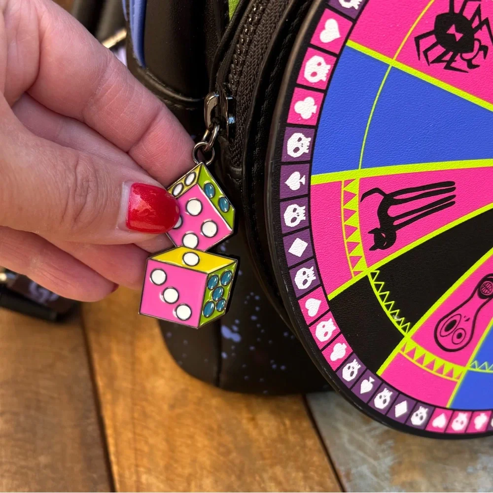 Loungefly Nightmare Before Christmas Oogie Boogie Spin Wheel Mini Backpack
